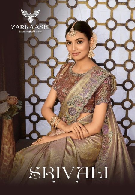 SRIVALI By Zarkaashi Tissue Designer Saree 